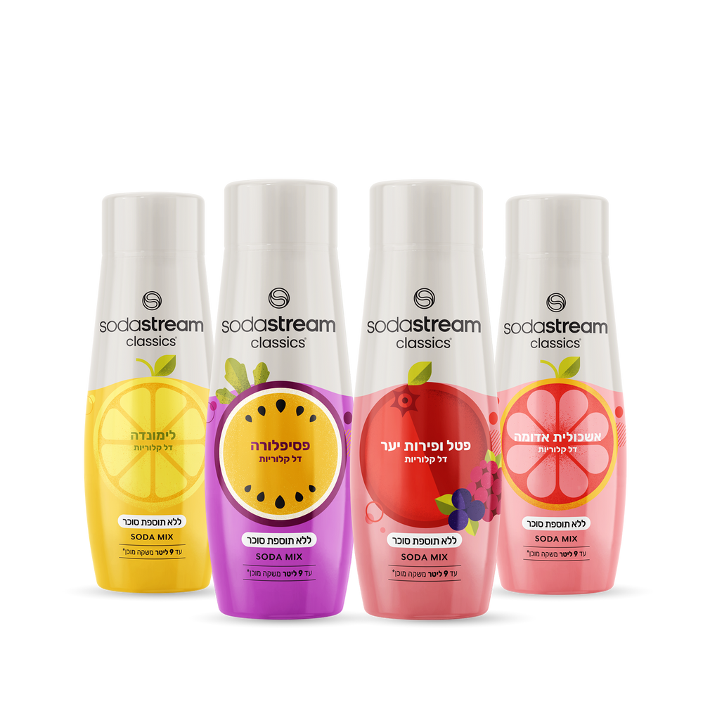 מארז טעמי פירות ללא סוכר רביעייה