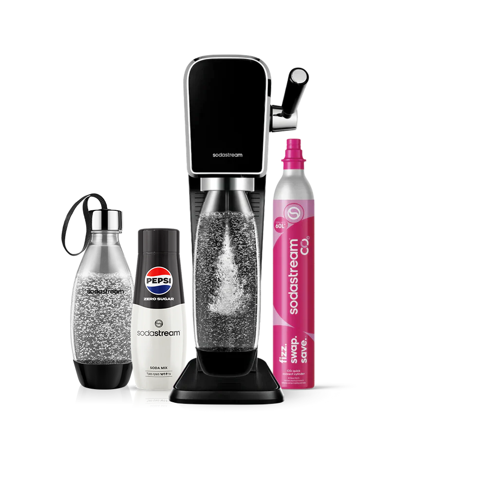 מכשיר סודהסטרים ®ART
משלוח חינם ברכישה מעל 249 ₪
משלוח עד הבית בתוך 5 ימי עסקים
אחריות של שנה למכשיר
