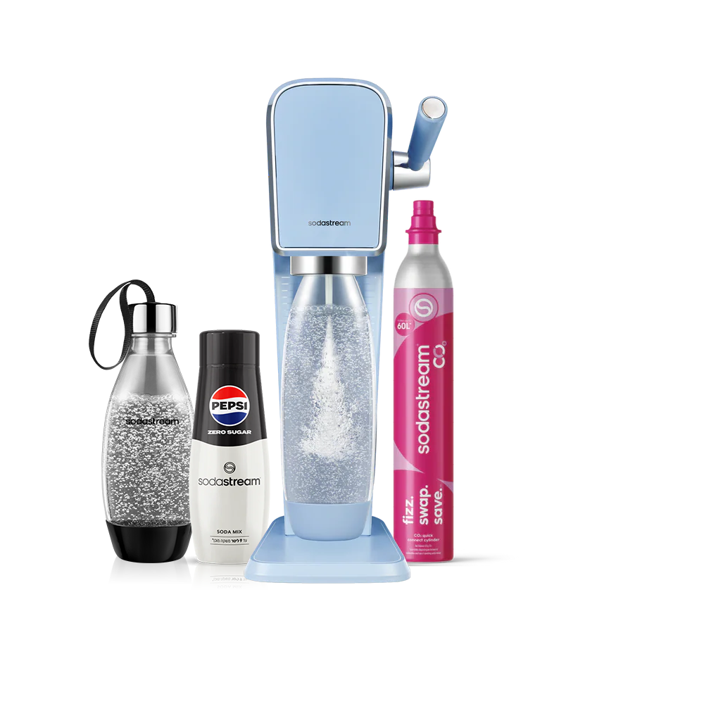 מכשיר סודהסטרים ®ART
משלוח חינם ברכישה מעל 249 ₪
משלוח עד הבית בתוך 5 ימי עסקים
אחריות של שנה למכשיר