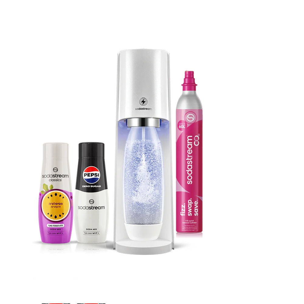 מכשיר סודהסטרים ®E-TERRA חשמלי
משלוח חינם ברכישה מעל 249 ₪
משלוח עד הבית בתוך 5 ימי עסקים
אחריות של שנה למכשיר