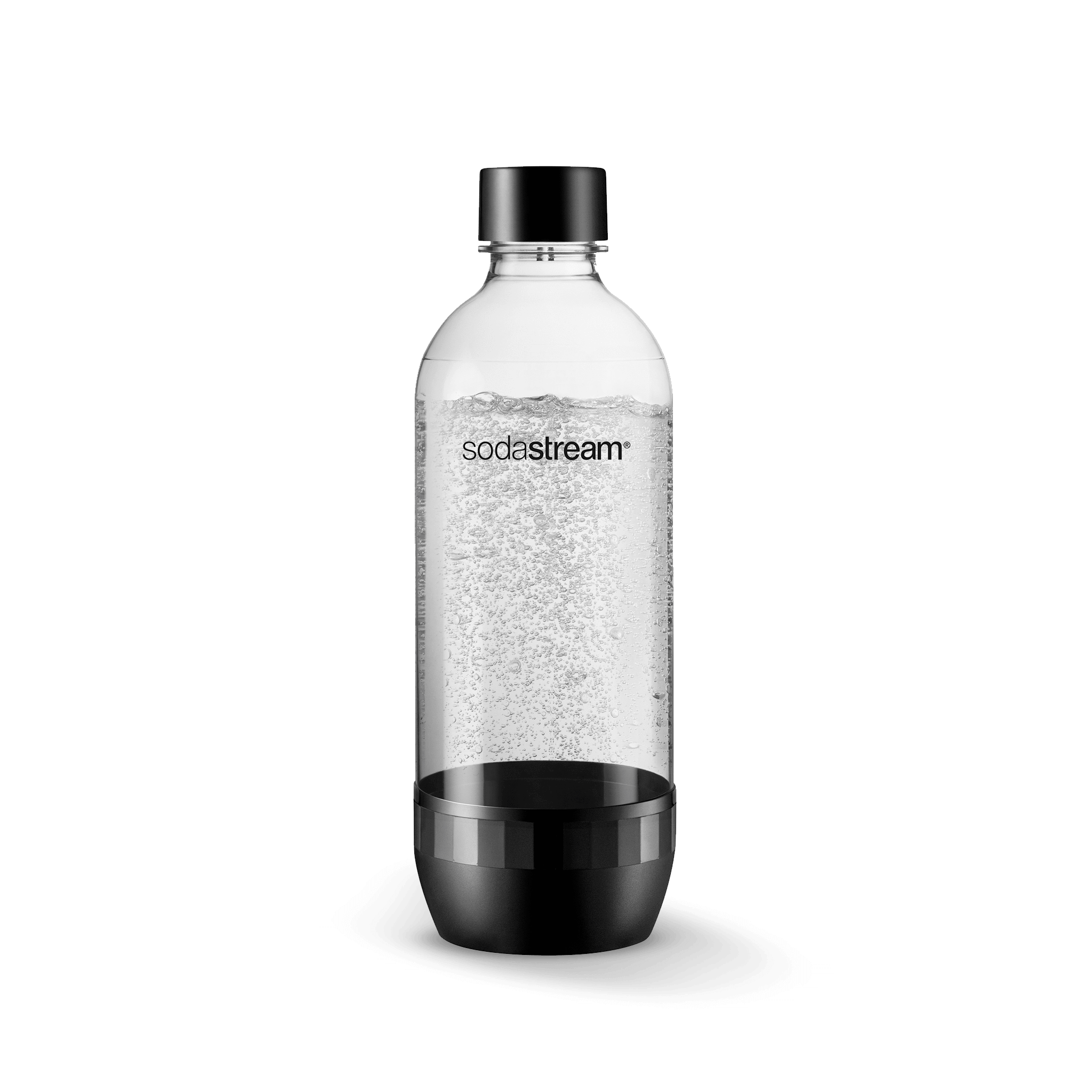בקבוק פלסטיק בנפח 1 ליטר* בצבע שחור - מתאים לשימוש במדיח sodastream