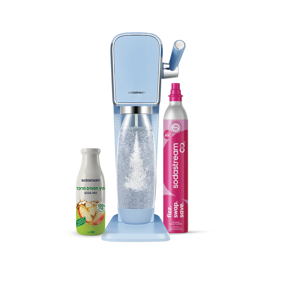 מכשיר סודהסטרים ®ART
משלוח חינם ברכישה מעל 249 ₪
משלוח עד הבית בתוך 5 ימי עסקים
אחריות של שנה למכשיר