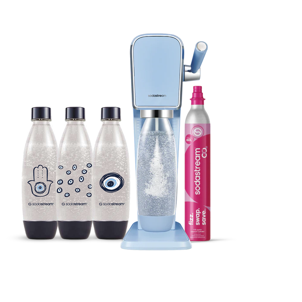 מכשיר סודהסטרים ®ART
משלוח חינם ברכישה מעל 249 ₪
משלוח עד הבית בתוך 5 ימי עסקים
אחריות של שנה למכשיר