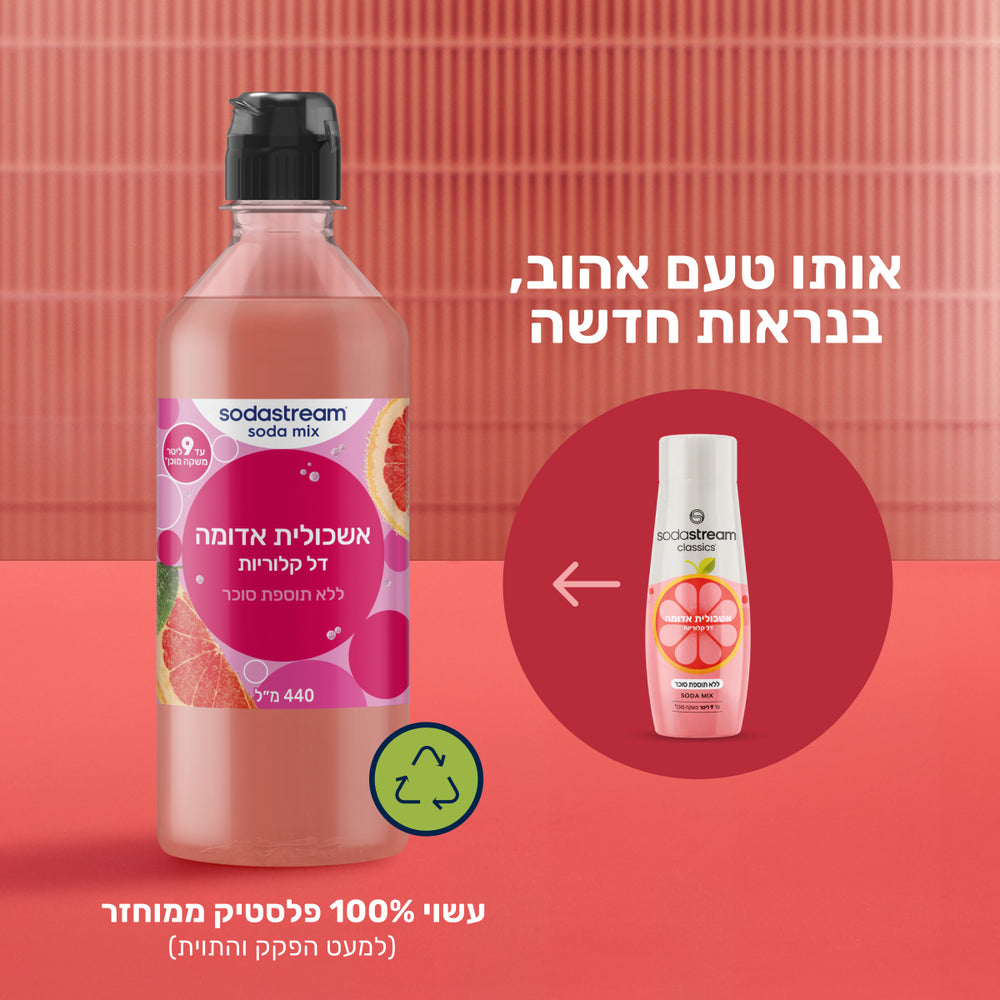 אשכולית אדומה ללא תוספת סוכר