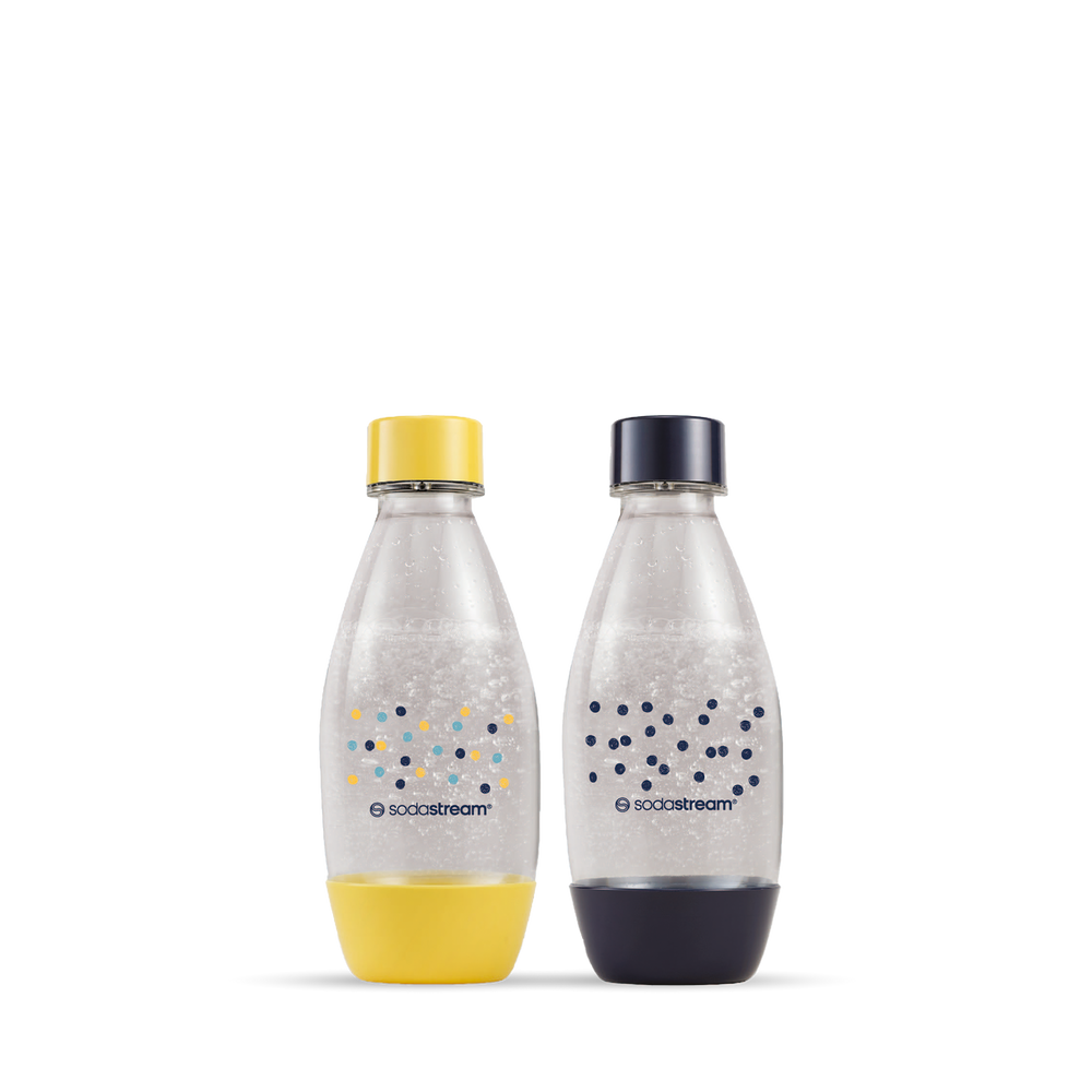 צמד בקבוקי הגזה מפלסטיק לשימוש רב פעמי בעיצוב נקודות פולקה בנפח 0.5 ליטר*