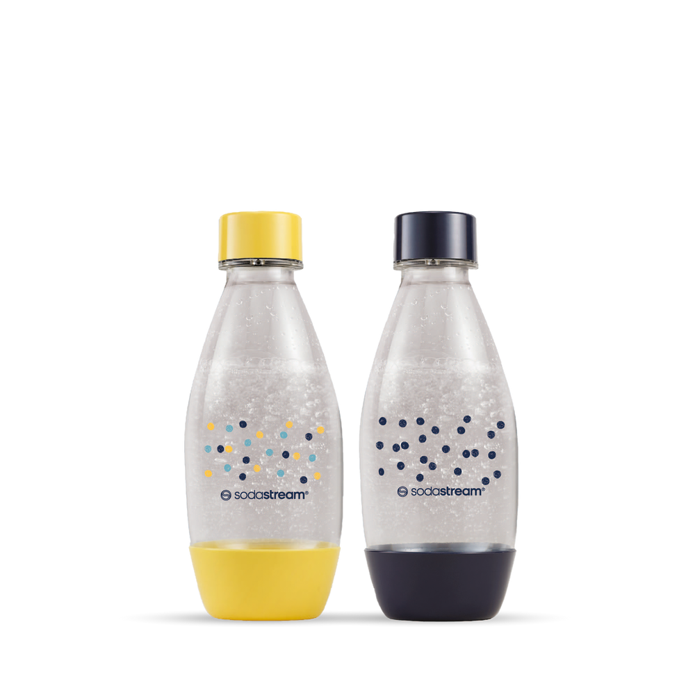 צמד בקבוקי פלסטיק בעיצוב נקודות פולקה בנפח 0.5 ליטר