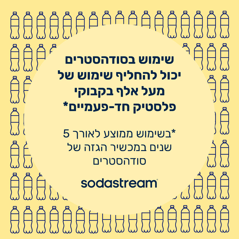 Fizz & Go® Easy Mix - בקבוק הגזה בצבע חול ים בנפח 0.71 ליטר* – 5