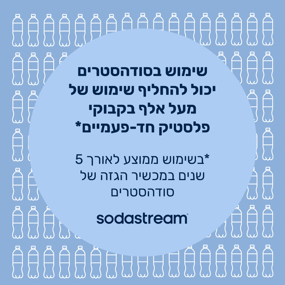 Fizz & Go® Easy Mix - בקבוק הגזה בצבע כחול סערה בנפח 0.71 ליטר* – 5