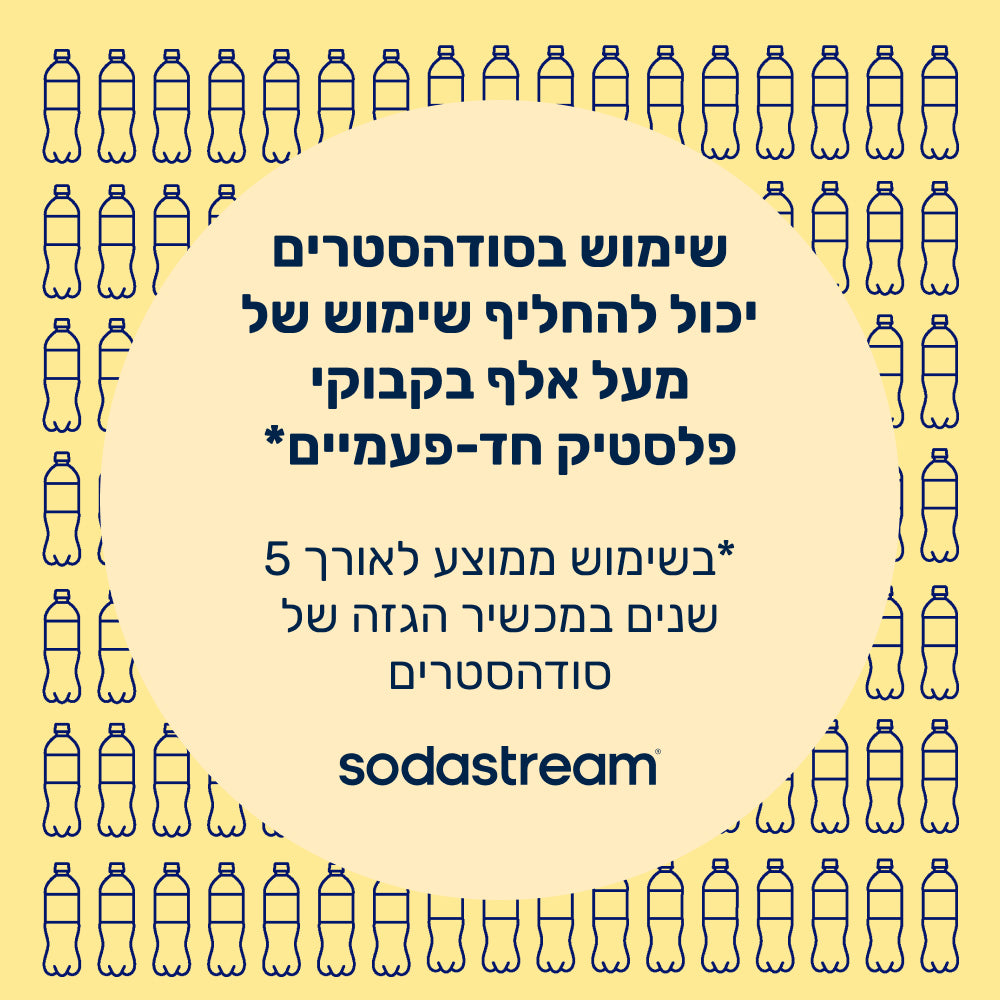 FIZZ & GO® Stainless Steel - בקבוק הגזה תרמי בצבע צהוב בנפח 0.9 ליטר* – 4