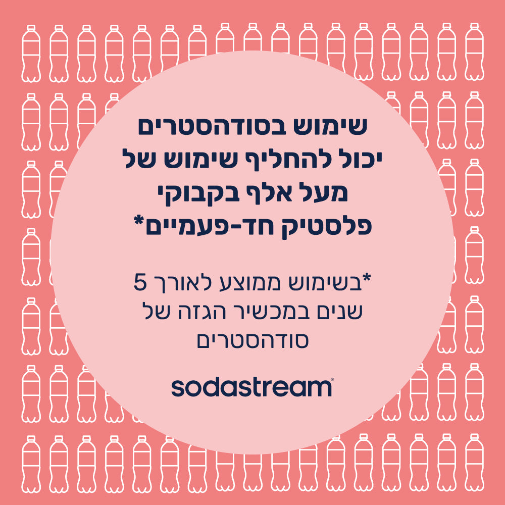 FIZZ & GO® Stainless Steel - בקבוק הגזה תרמי בצבע כתום בנפח 0.9 ליטר* – 4