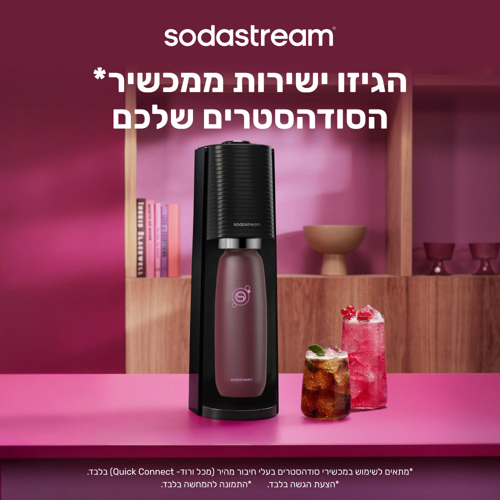 FIZZ & GO® Stainless Steel - בקבוק הגזה תרמי בצבע בורדו בנפח 0.9 ליטר* – 4