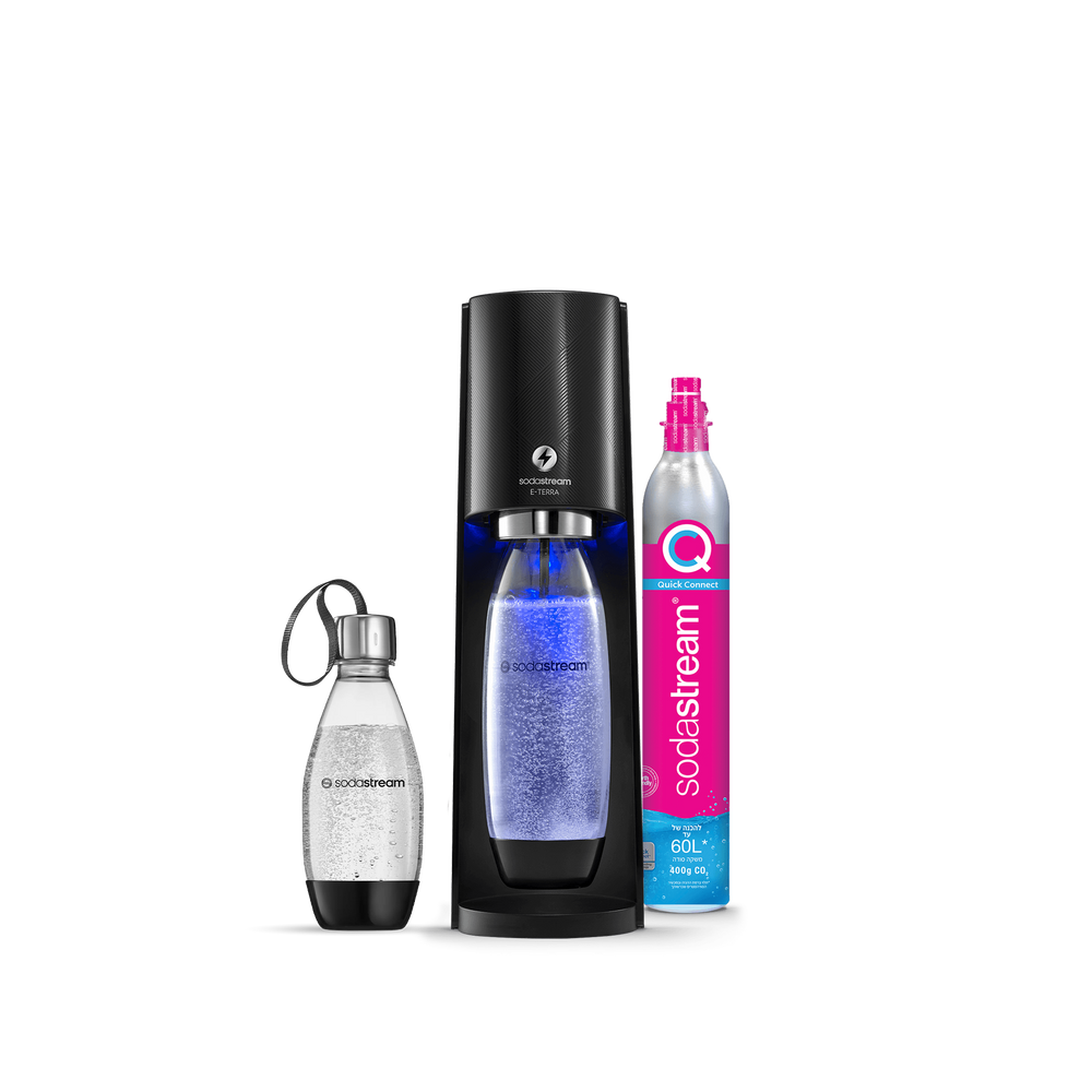 מכשיר סודהסטרים ®E-TERRA
משלוח חינם ברכישה מעל 249 ₪
משלוח עד הבית בתוך 5 ימי עסקים
אחריות של שנה למכשיר