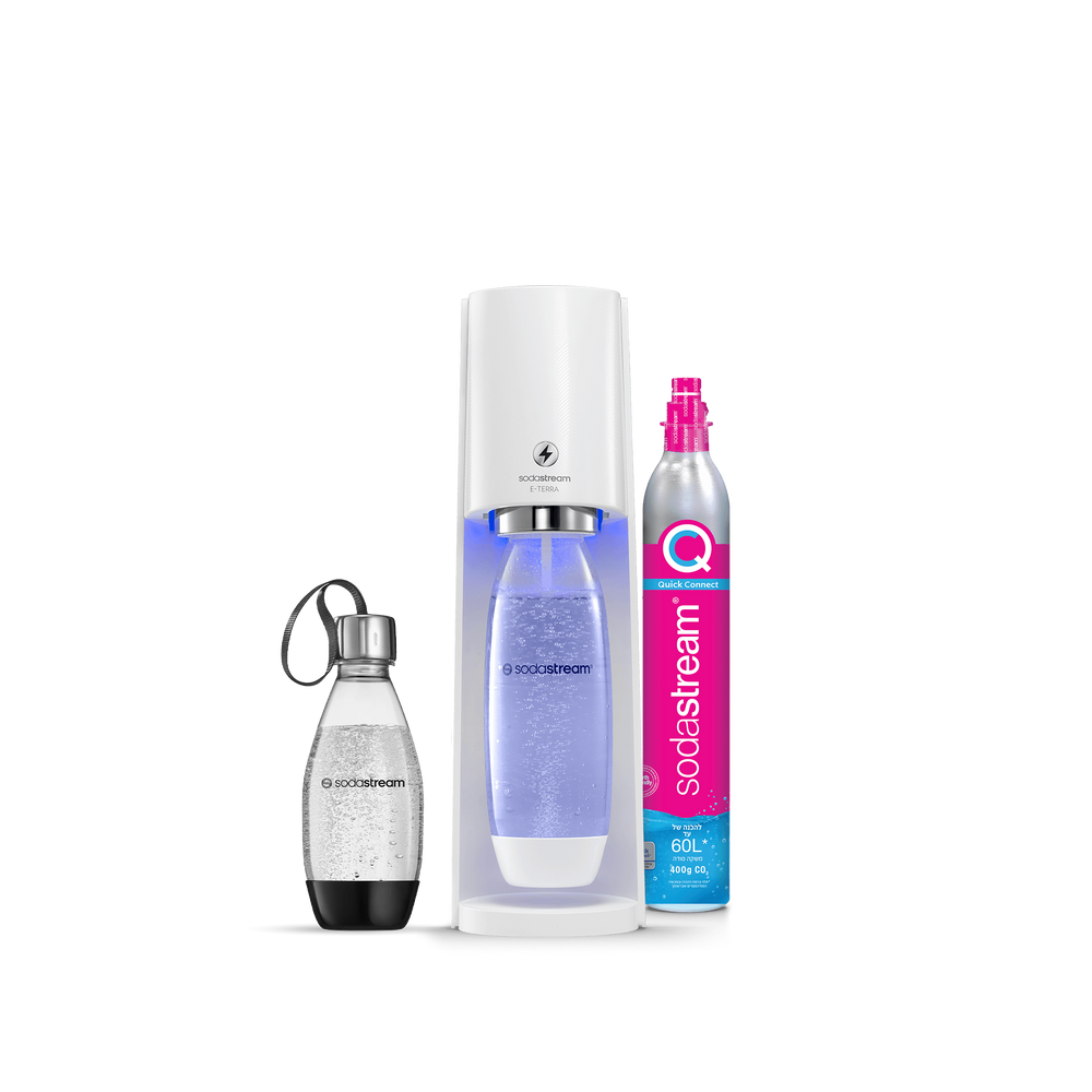 מכשיר סודהסטרים ®E-TERRA
משלוח חינם ברכישה מעל 249 ₪
משלוח עד הבית בתוך 5 ימי עסקים
אחריות של שנה למכשיר