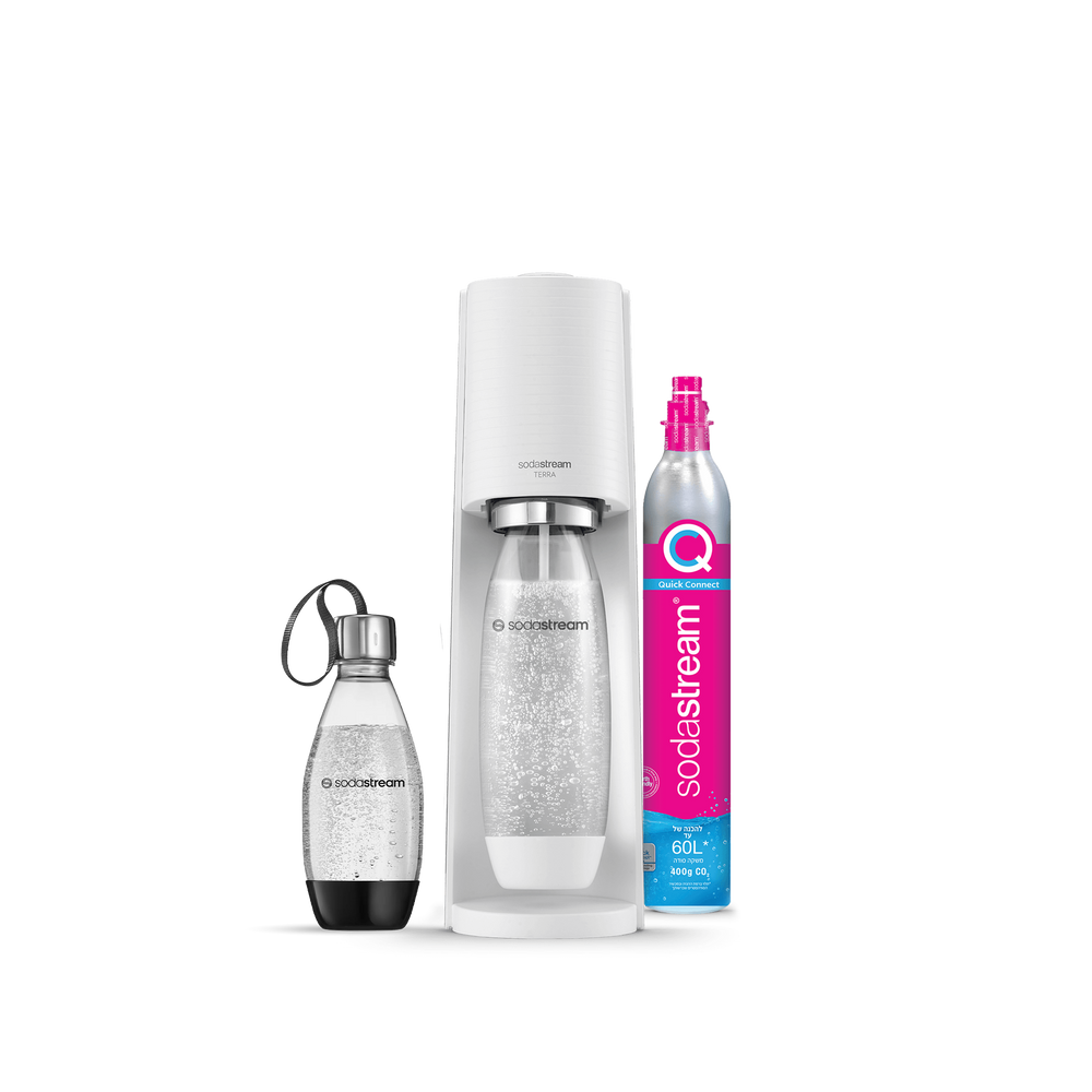 מכשיר סודהסטרים ®TERRA
משלוח חינם ברכישה מעל 249 ₪
משלוח עד הבית בתוך 5 ימי עסקים
אחריות של שנה למכשיר